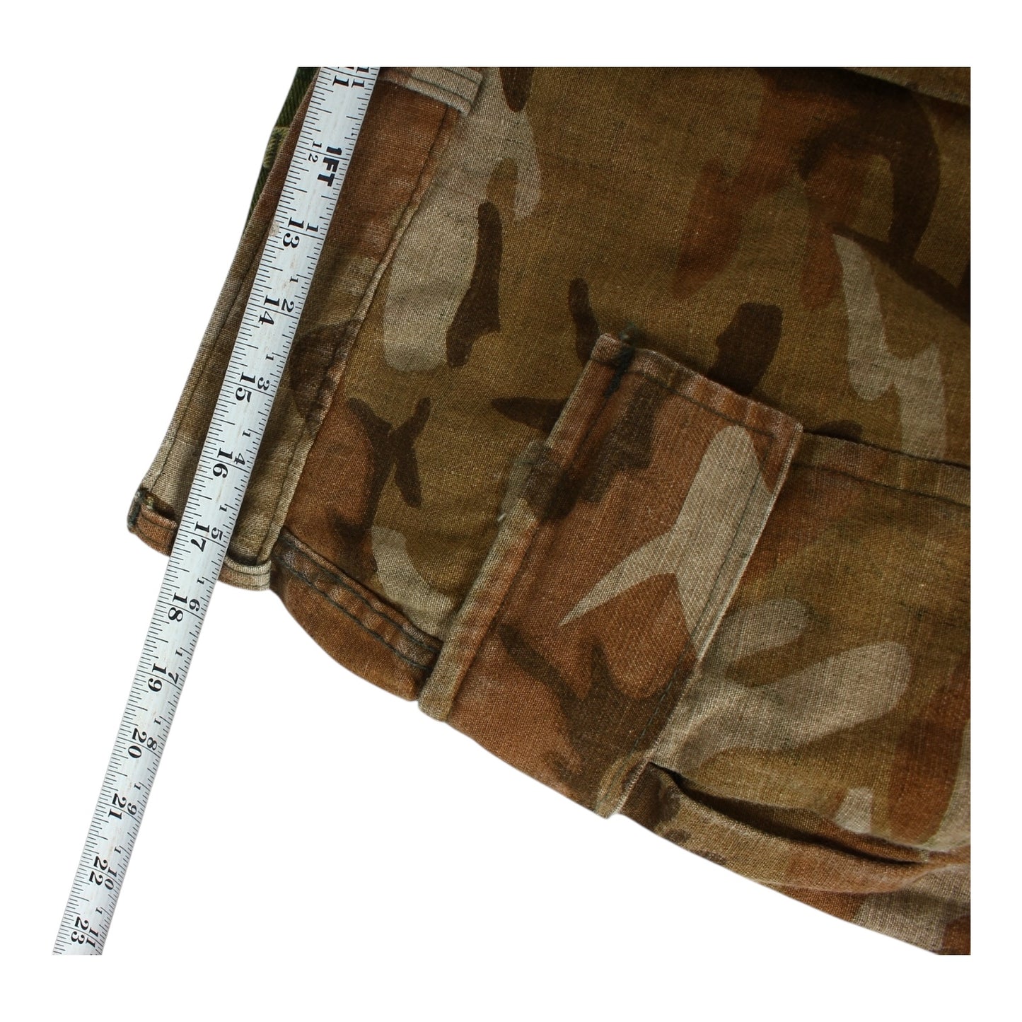 70s frog skin reversible camo cargo pant 34/29