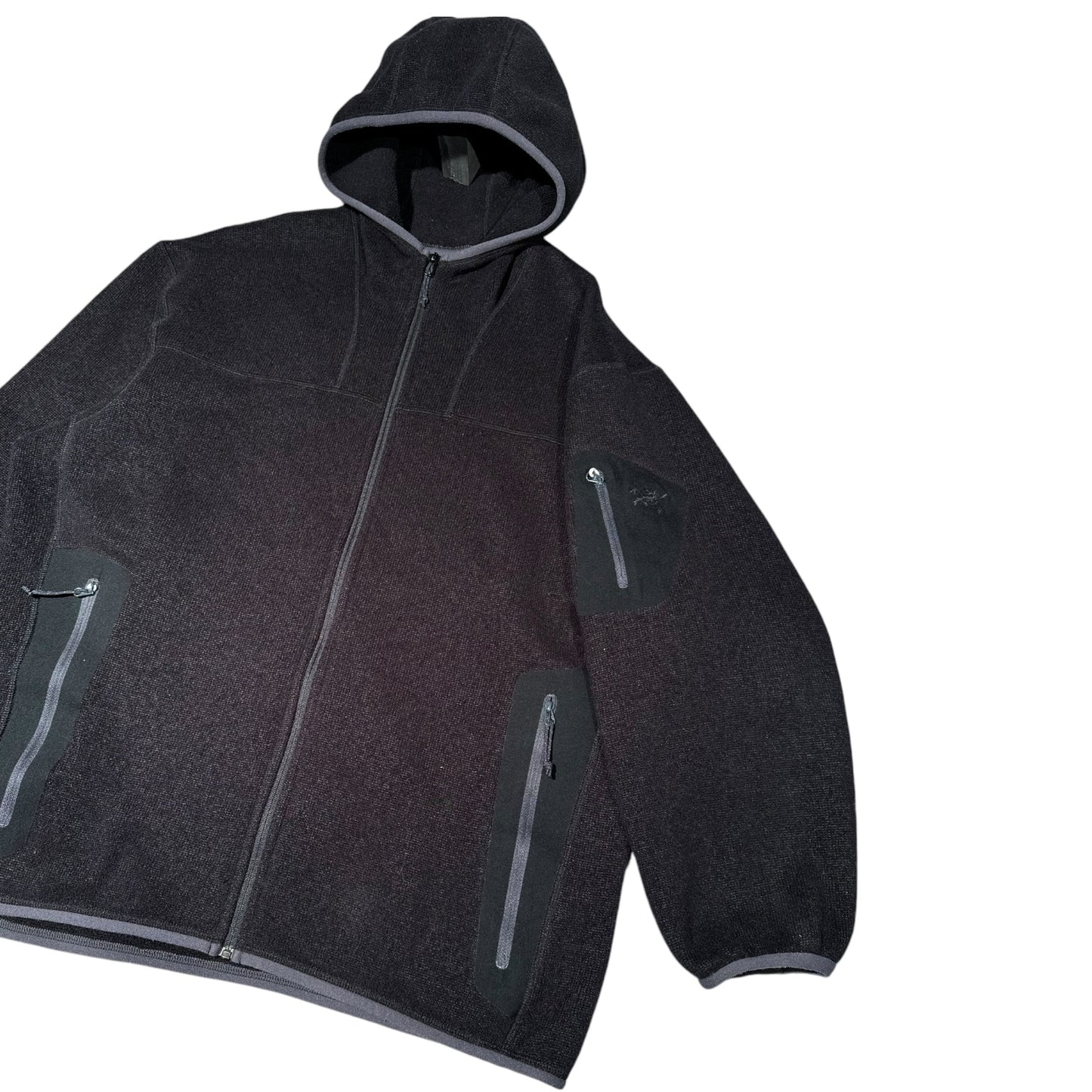 Arc’teryx zip hooded polartec fleece large