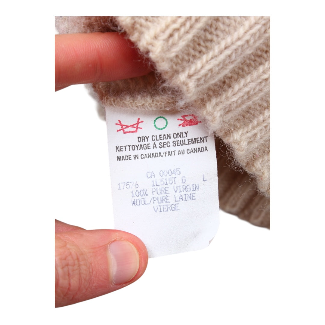 90s MEC wool shawl sweater large