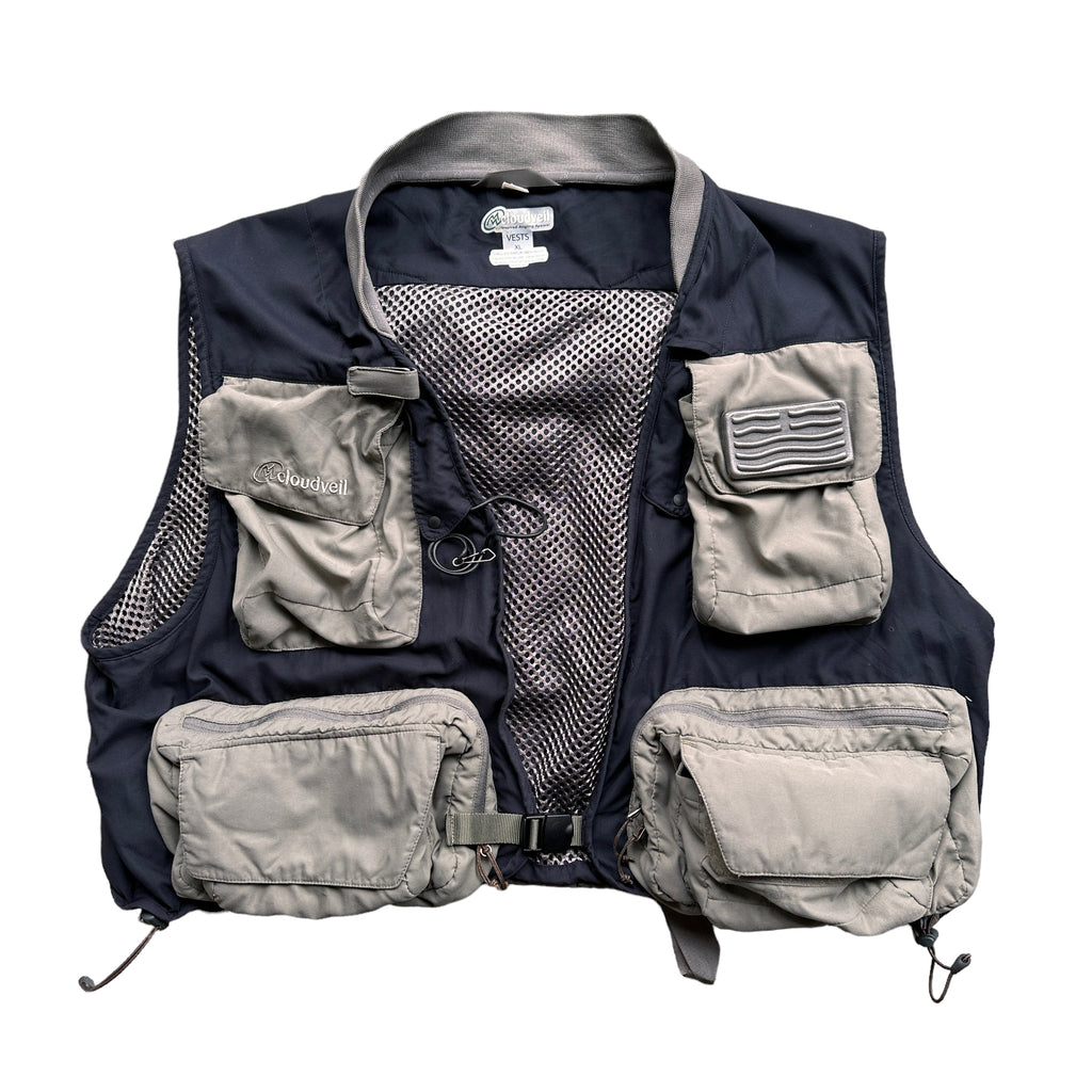 Y2K Cloudveil fishing vest XL