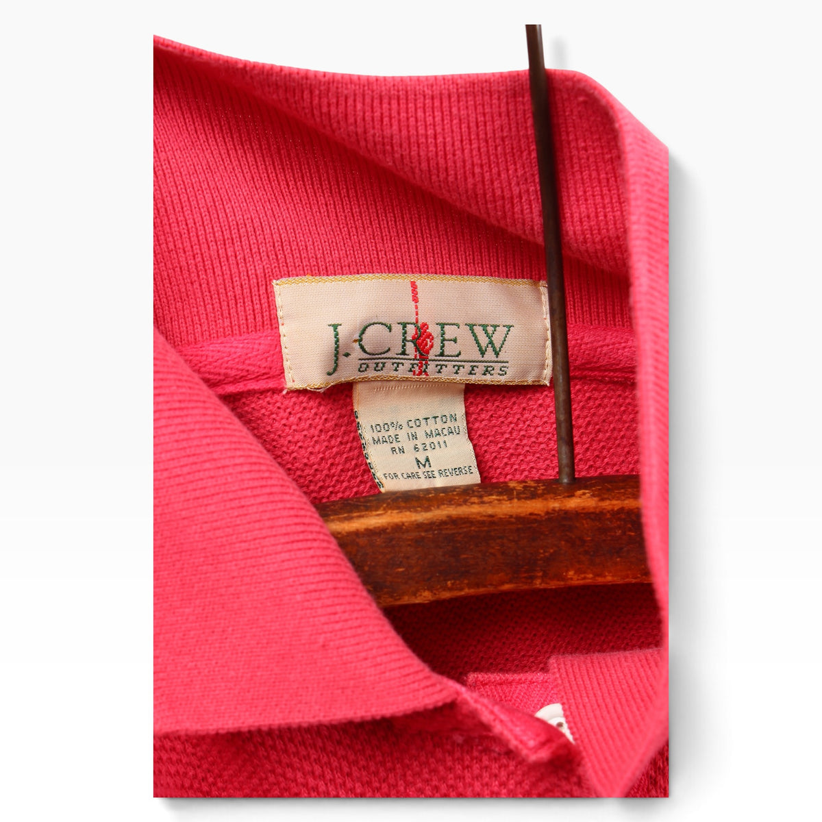 80s Jcrew pique rugby medium