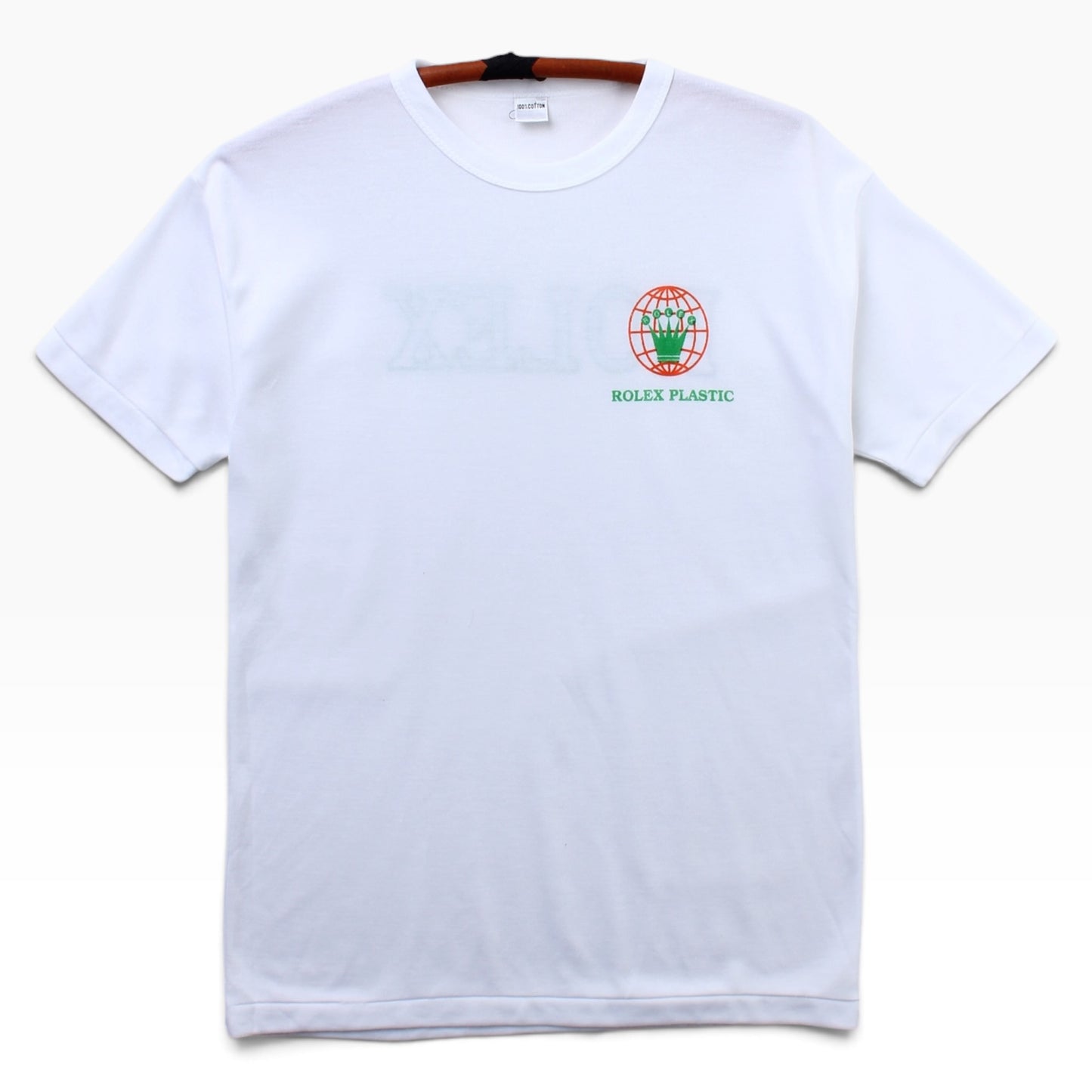 80s Rolex plastic tee small