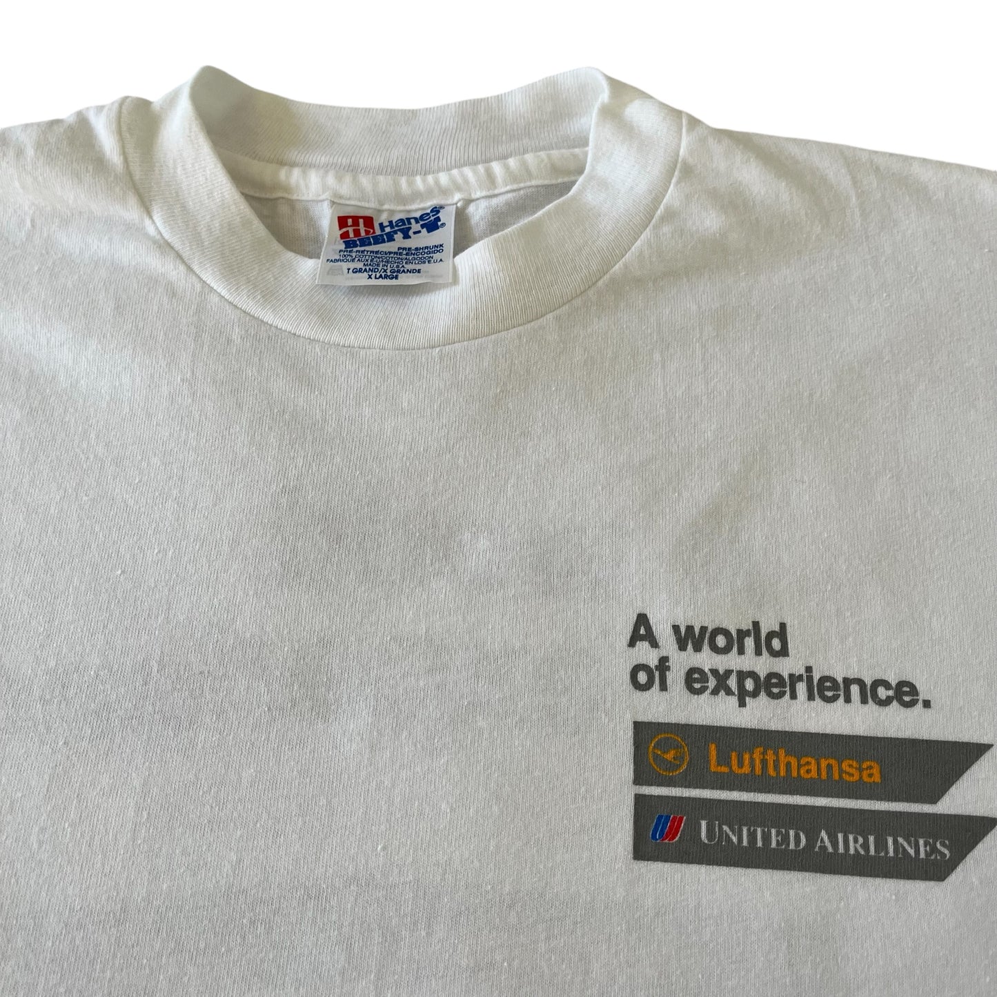 90s Lufthansa United airlines t shirt xl