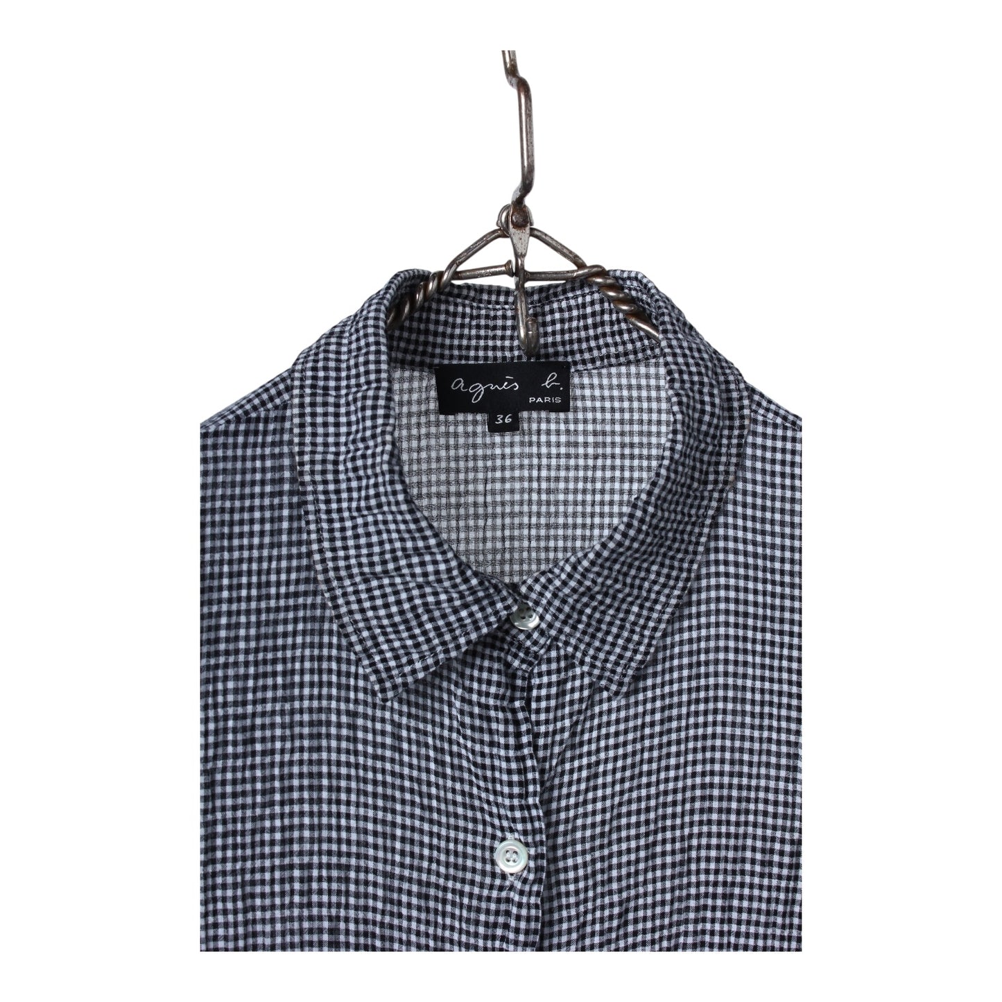 Agnes b light cotton button up shirt XS