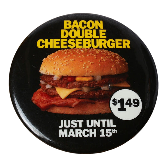 80s Mcdonald’s Pin bacon double cheese march 15