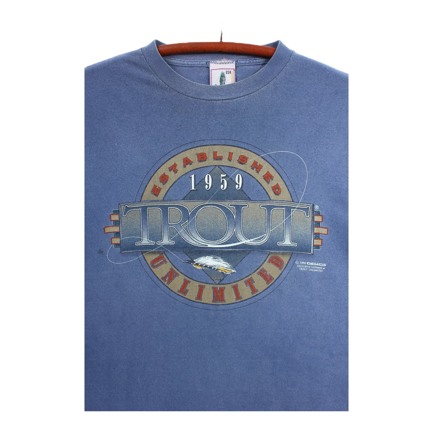 90s Trout unlimited tee M/L fish