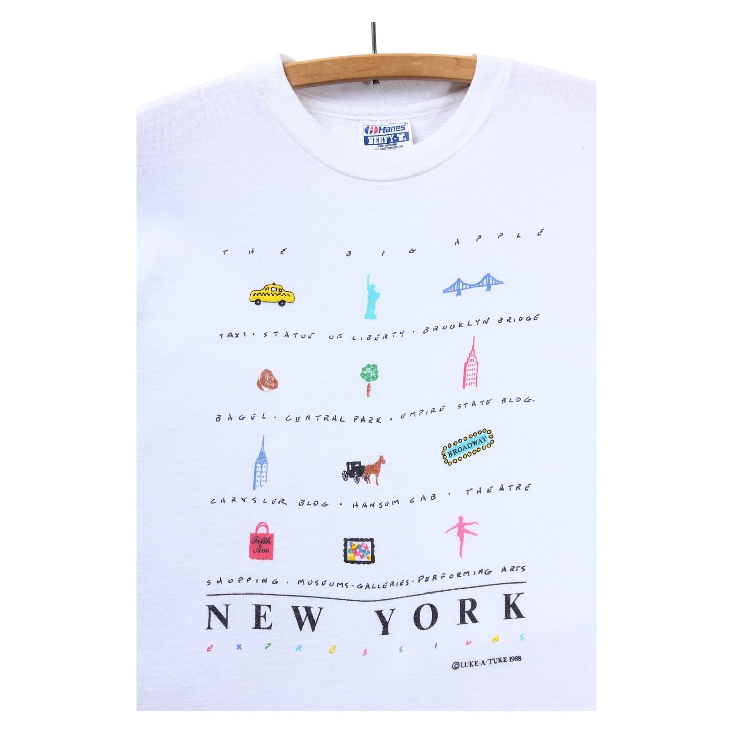 80s New York the big apple tee large