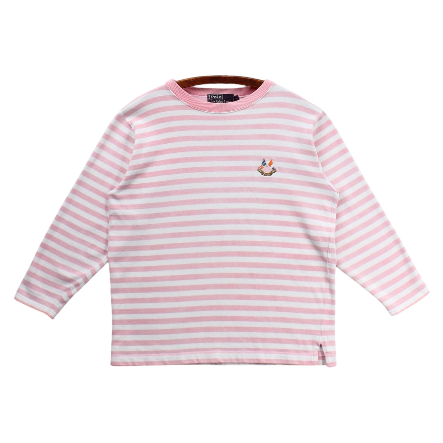 1987 Polo Ralph Lauren cross flags 3/4 sleeve shirt Small