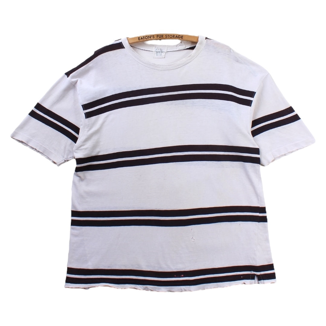 90s Gap striped tee. well worn Large
