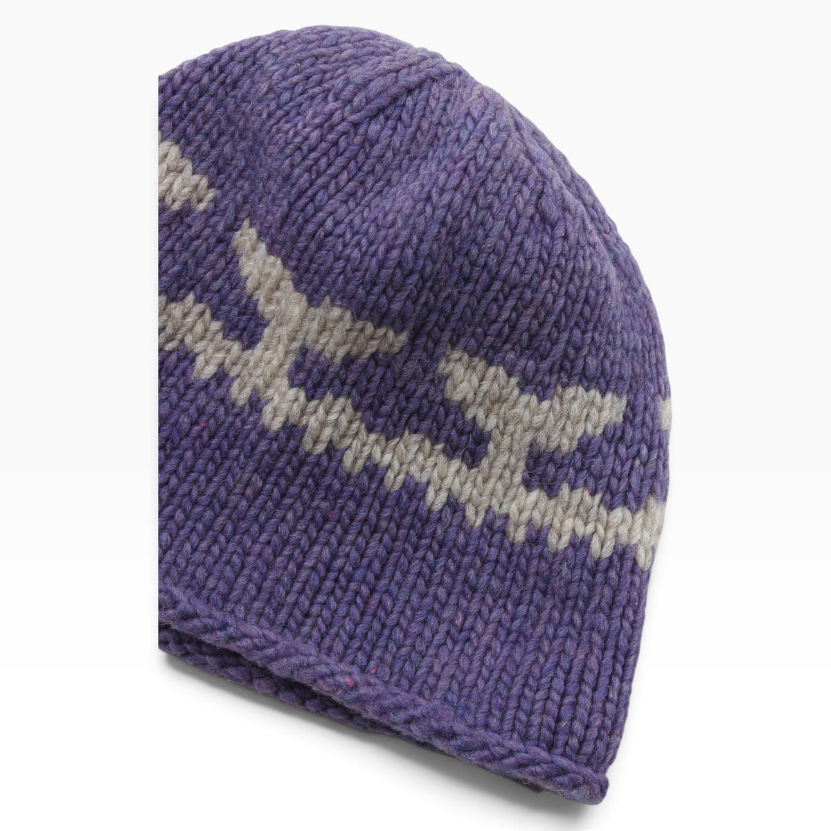 Whale tail wool beanie