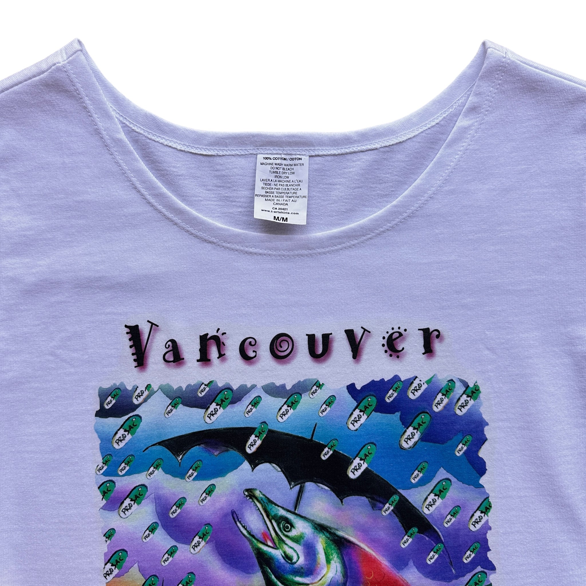 90s Vancouver salmon prozac tee women’s medium