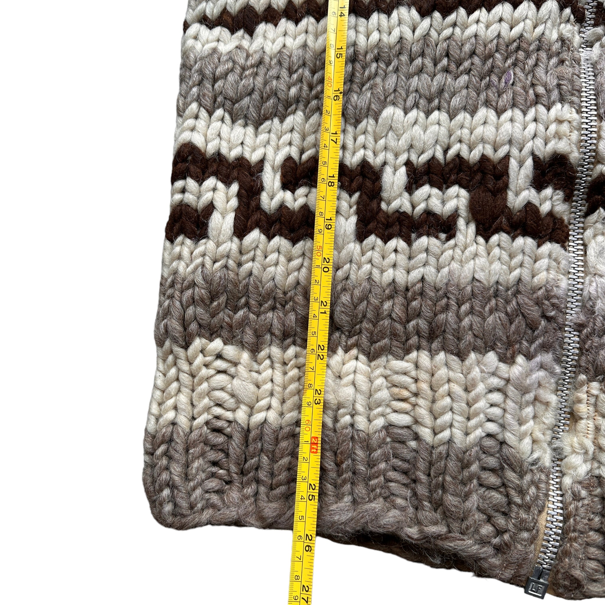 Cowichan waves zip sweater Small