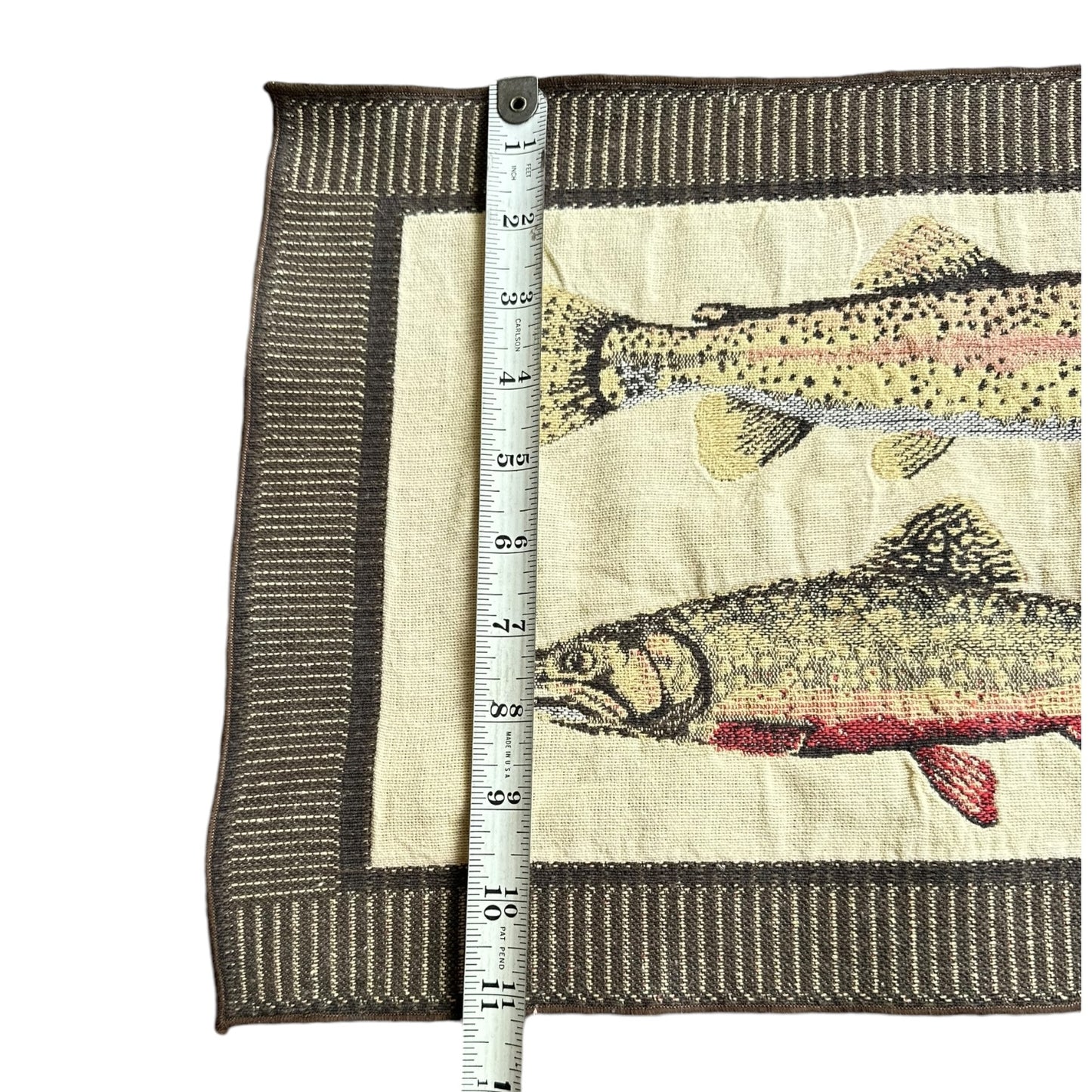 Brook trout woven place mat