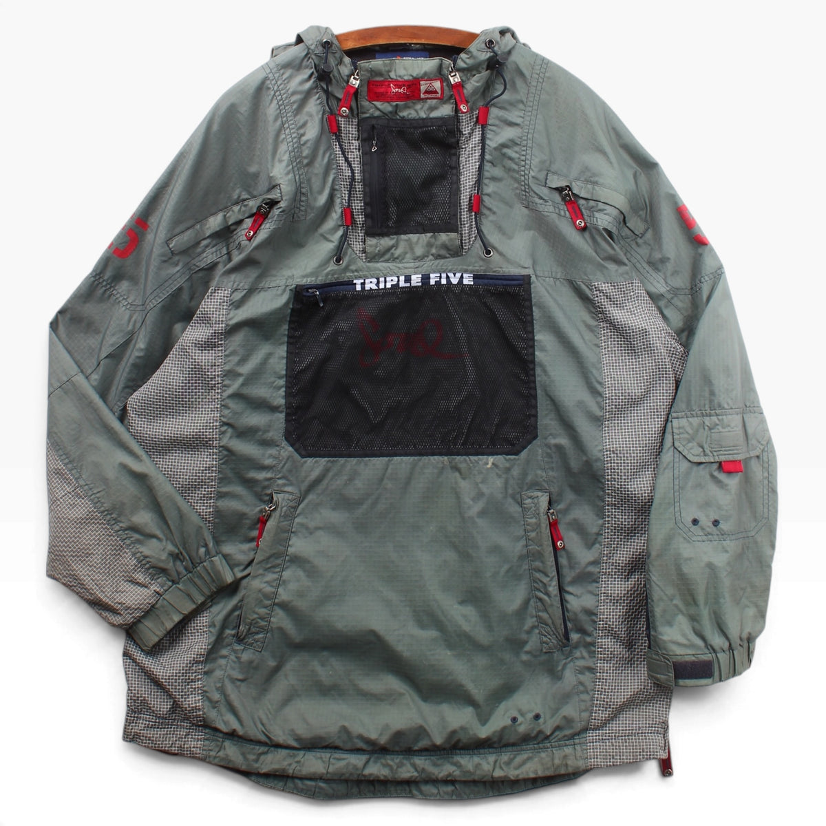 2000s Triple five soul pullover techy jacket XXL