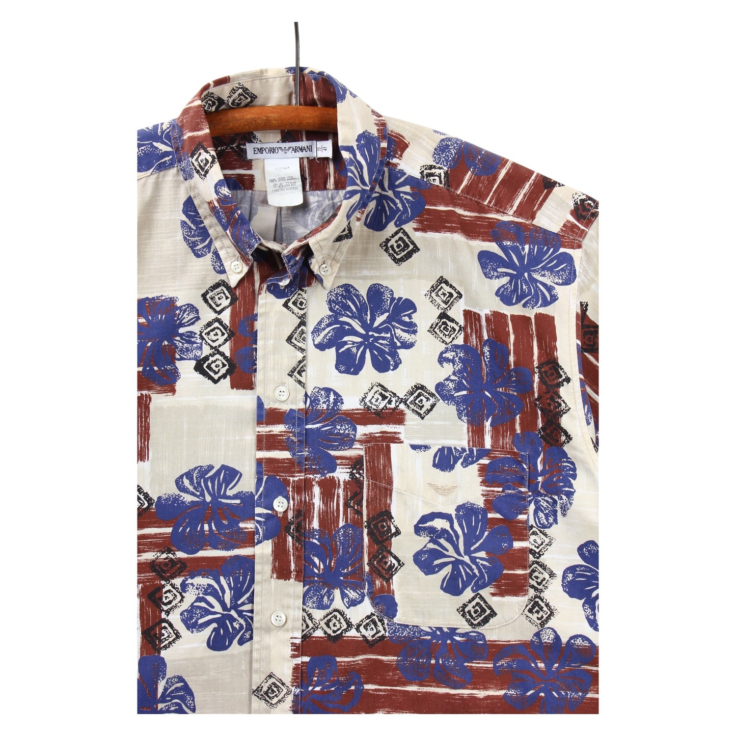 2000s Emporio armani button up shirt large