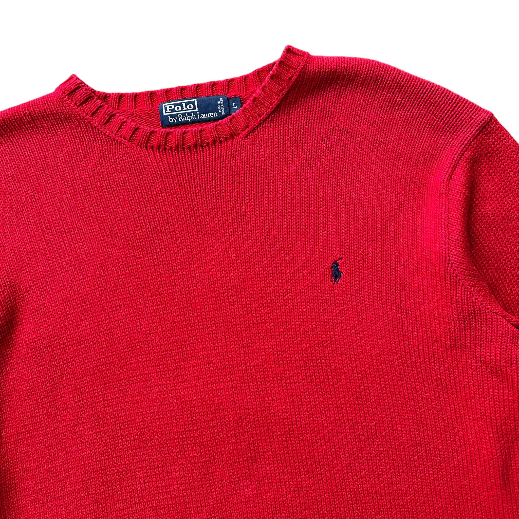 Polo ralph lauren cotton sweater large