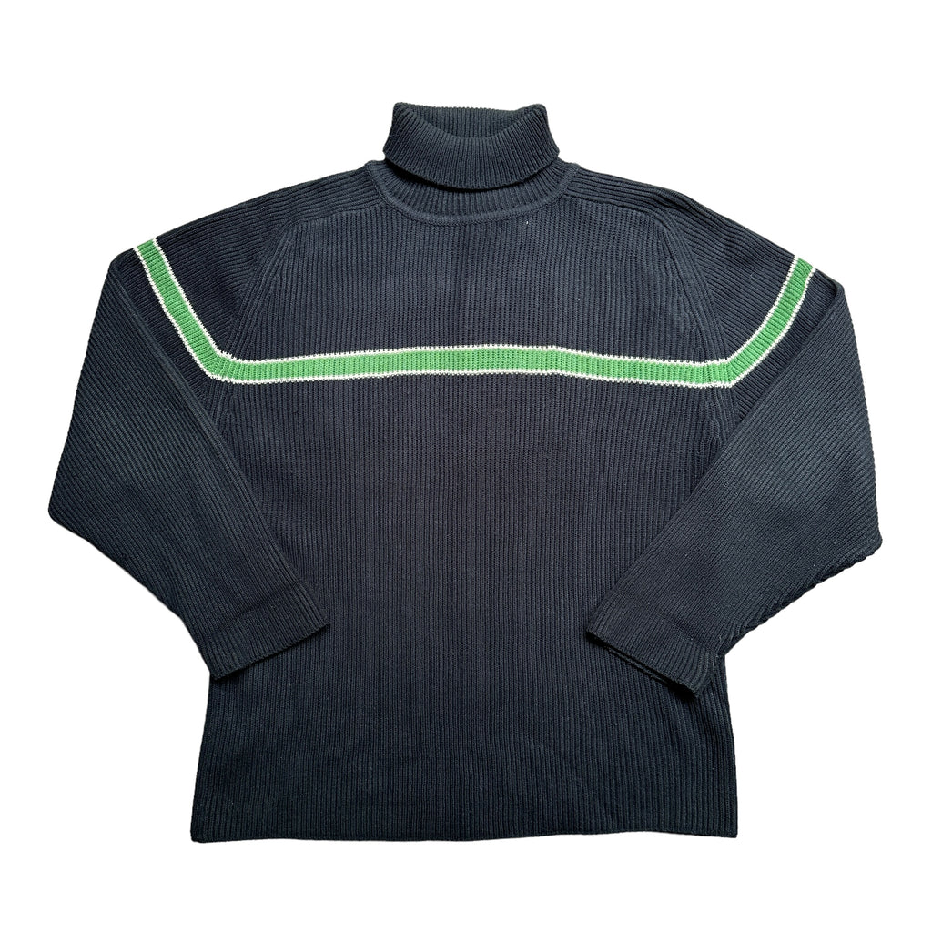 Y2K Striped turtleneck sweater XL