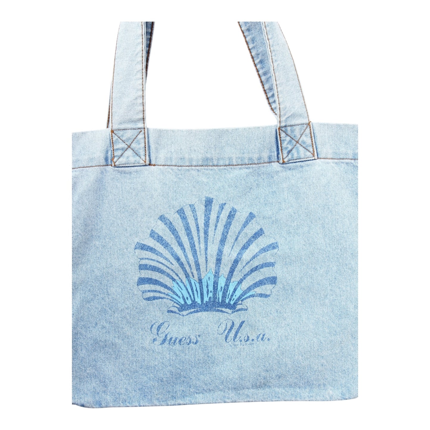 90s GUESS usa denim tote Made in usa🇺🇸