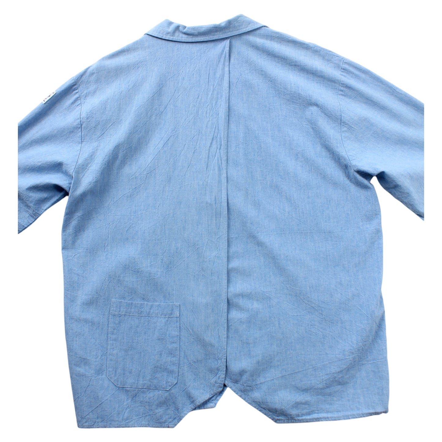 80s Jimmy’z chambray beach shirt slit back large