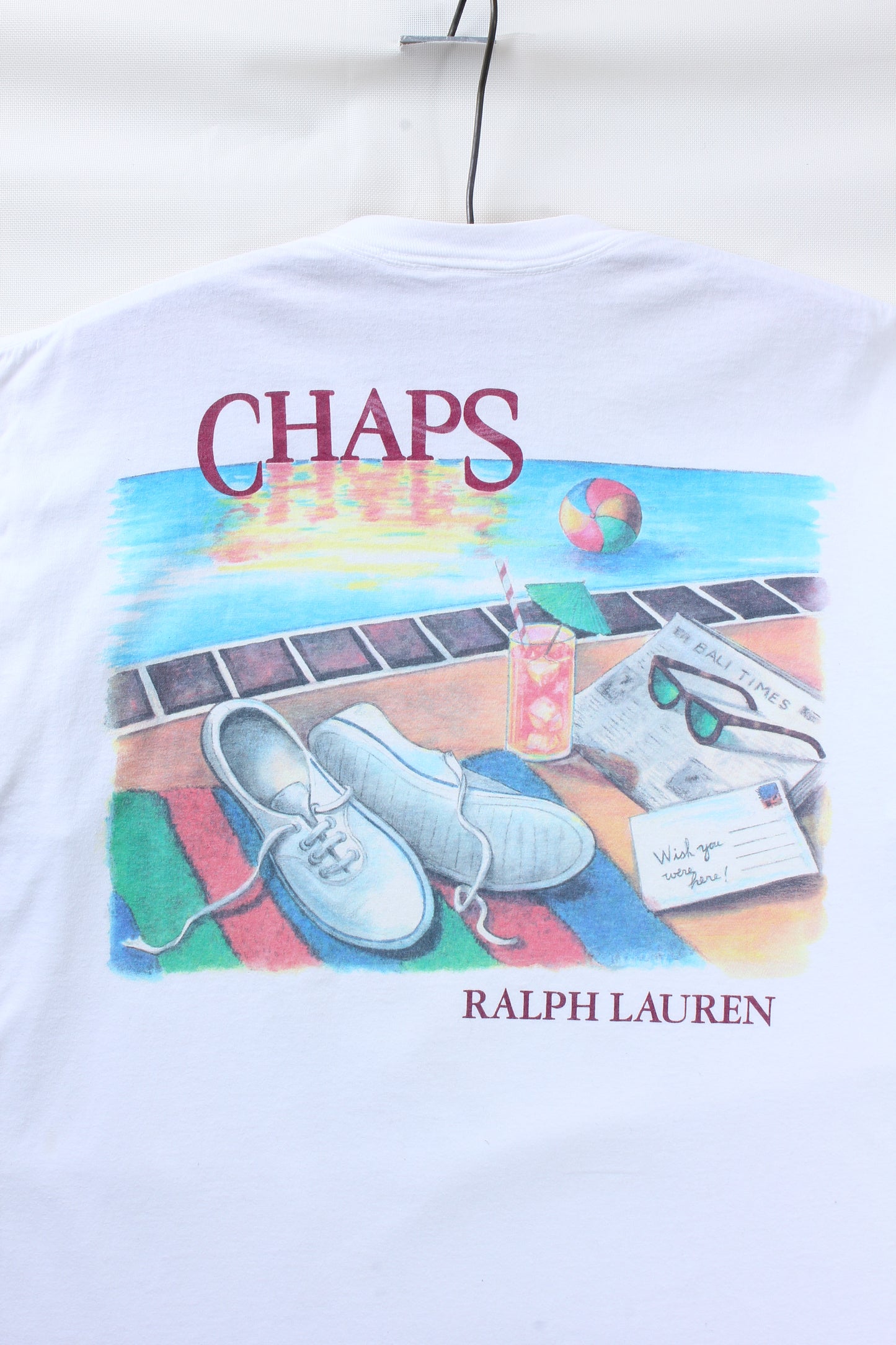 Chaps ralph lauren poolside summer tee large