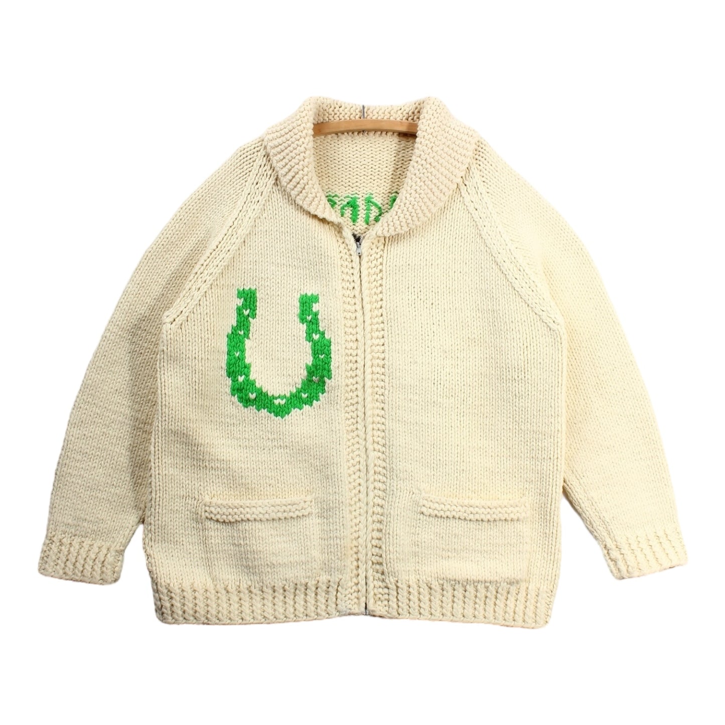 60s Newmar Arabian wool cowichan style sweater XXL