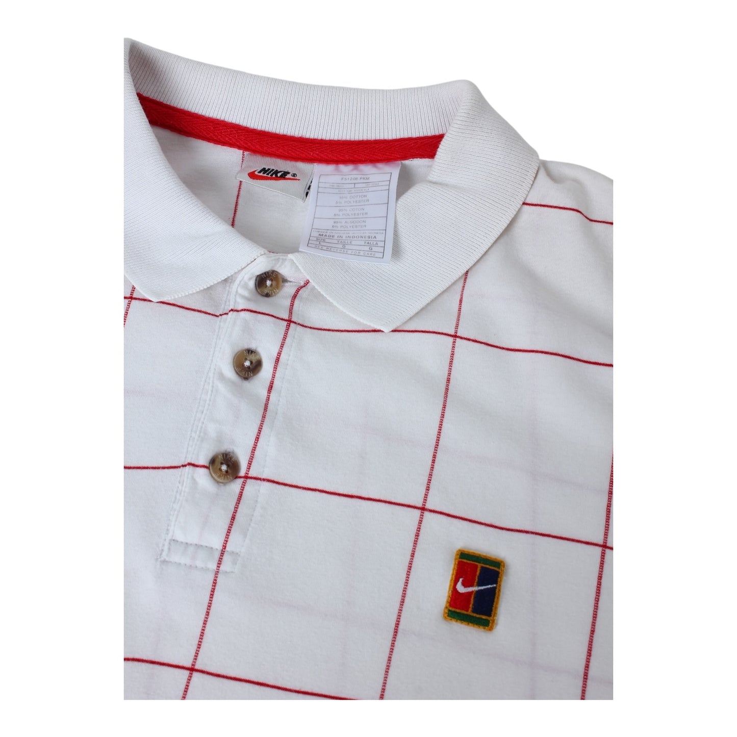 90s Nike tennis court polo large