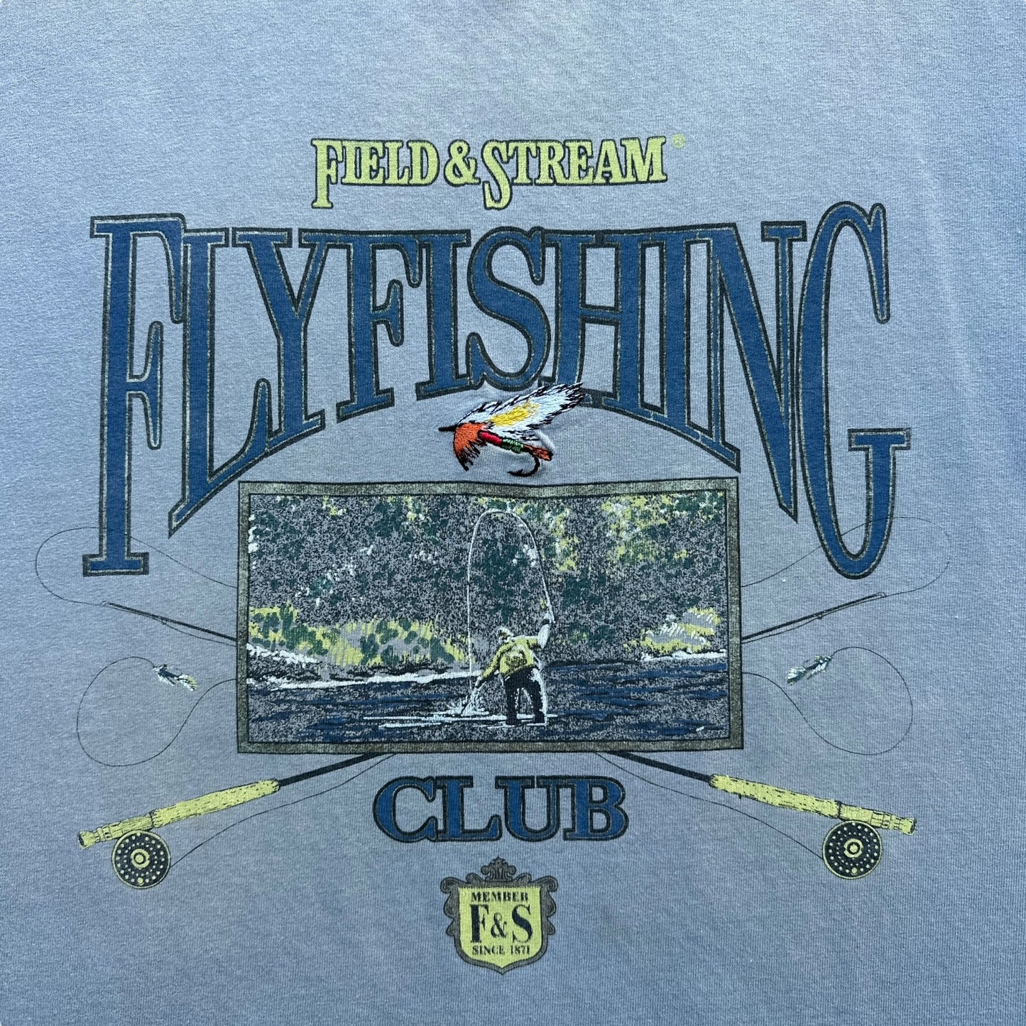 90s Fly fishing club tee XL