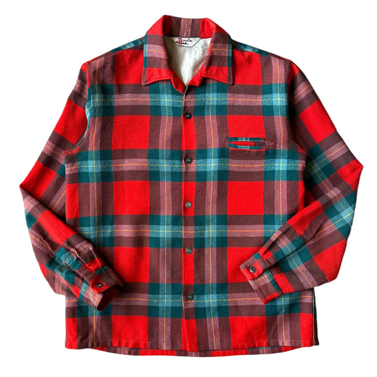 50s wool town line camp shirt S/M