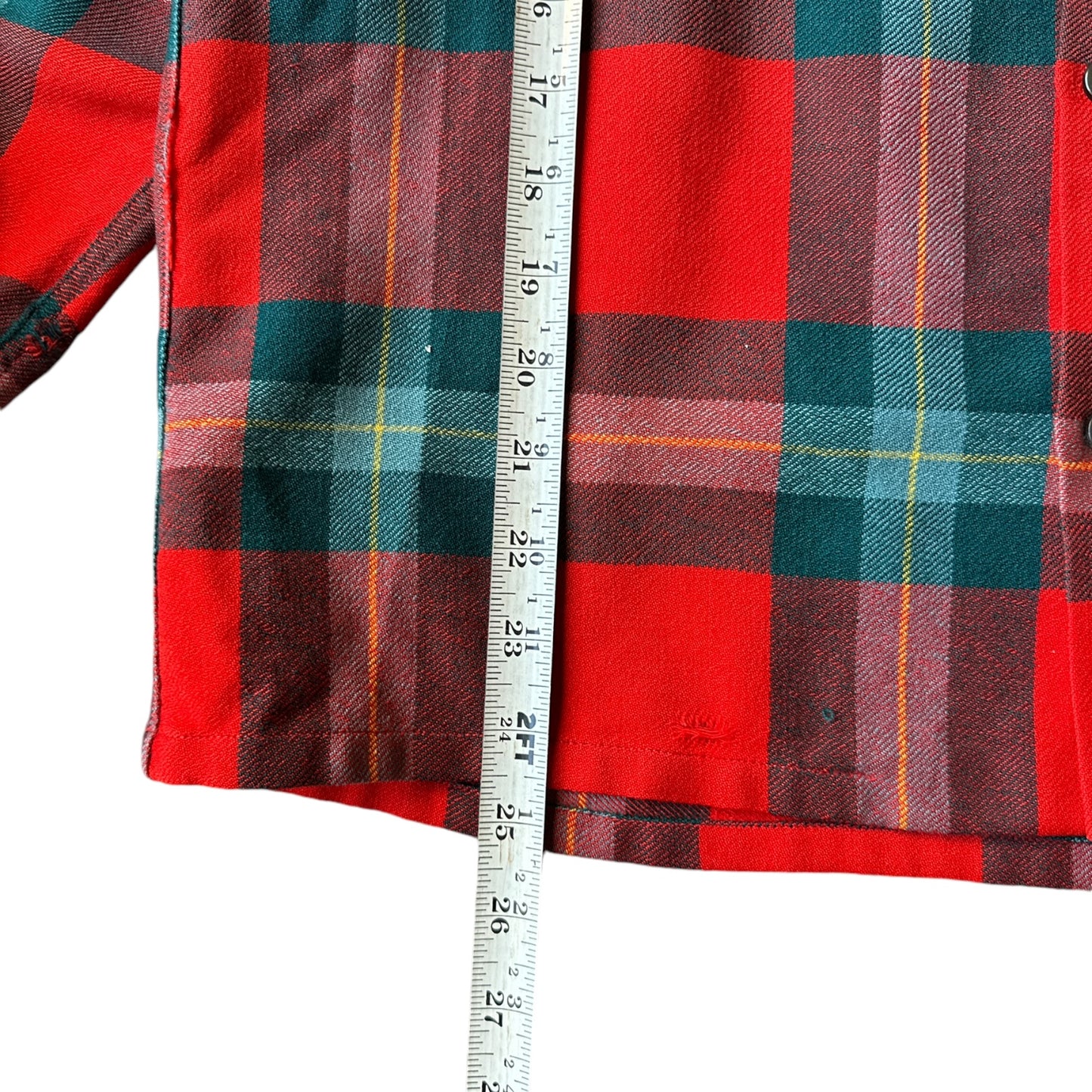 50s wool town line camp shirt S/M