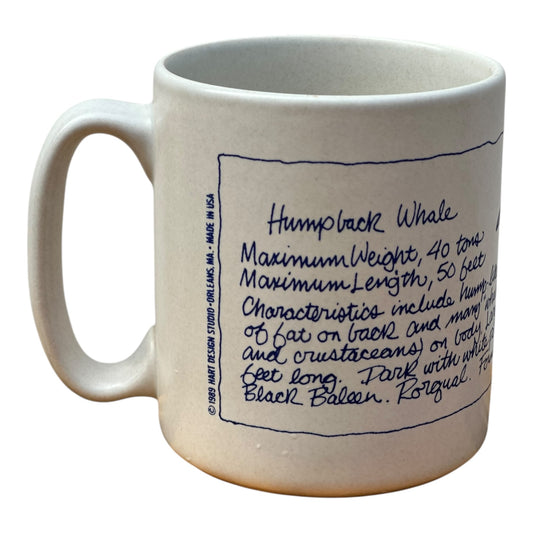 1989 hart design studio Humpback whale mug