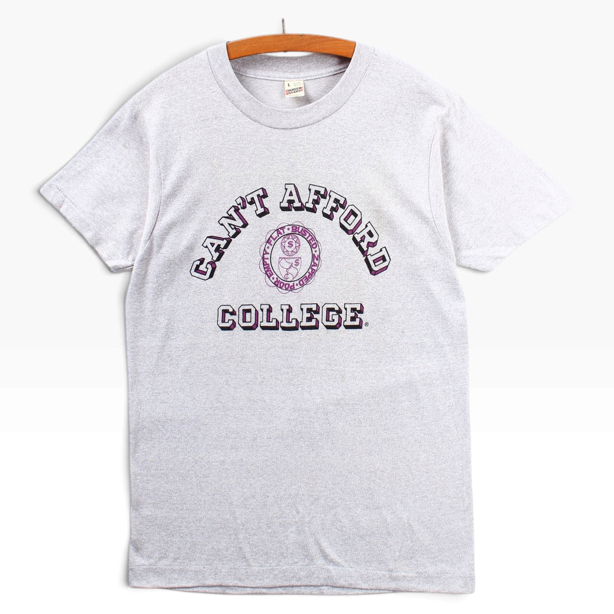80s Can’t afford college tee Small