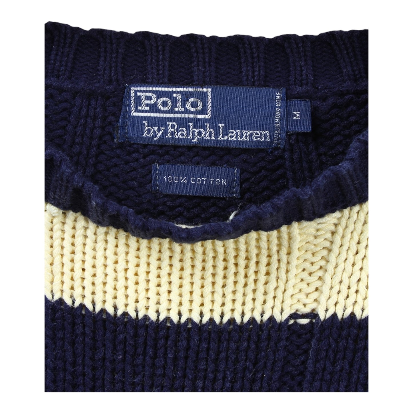 Polo Ralph Lauren striped cotton sweater medium