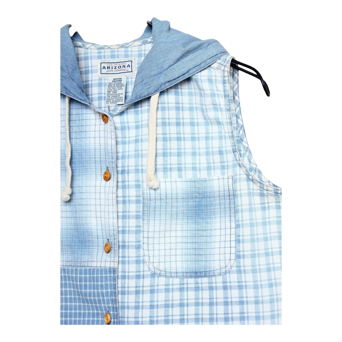 Y2K hooded vest Small