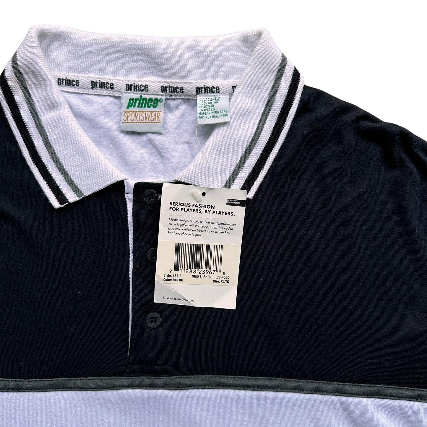 90s Prince tennis polo  - Extra Large