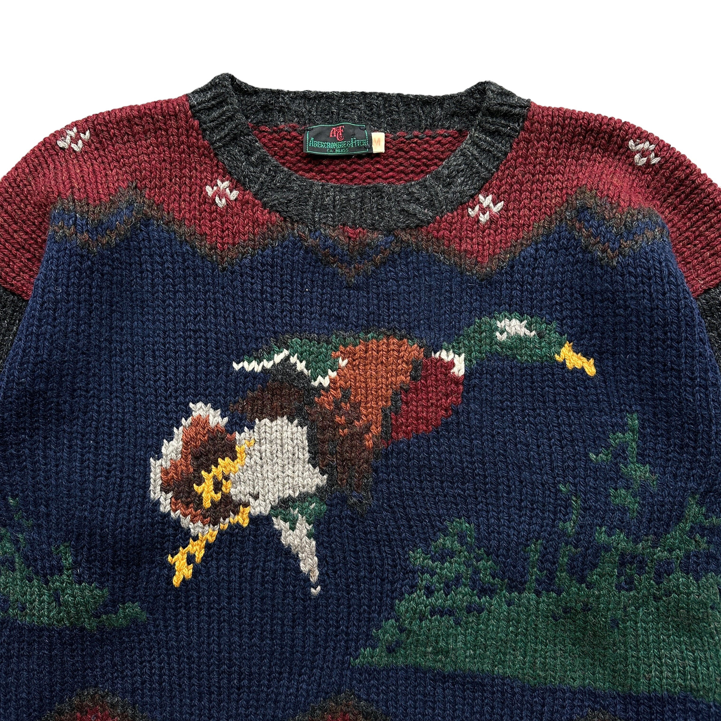 70s Abercrombie duck wool sweater medium – Vintage Sponsor