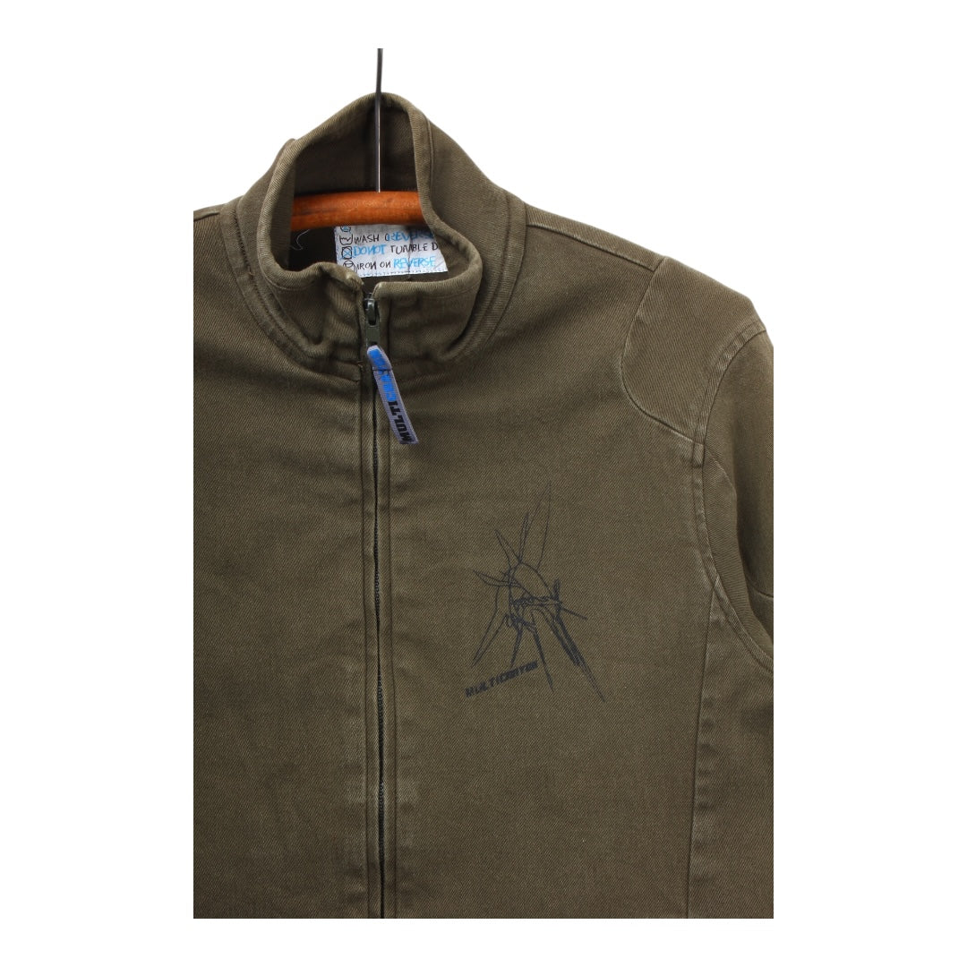 Y2k Multicrayon cotton zip futura vibes