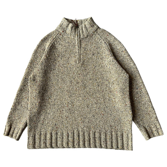 Ralph lauren lambs wool zip sweater wmns medium