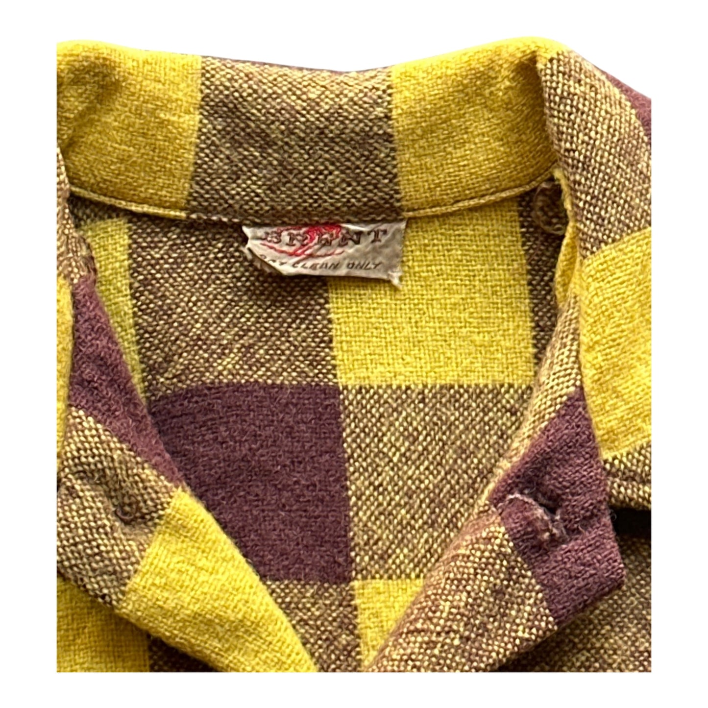 60s Brent ski wool camp shirt Small