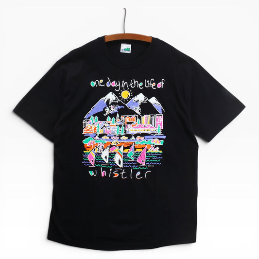 90s Day in the life whistler tee large