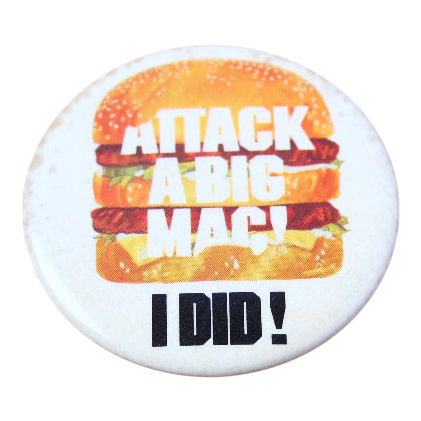 80s Attack a big mac pin