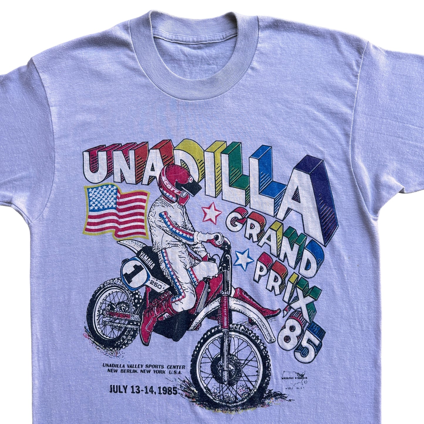 1985 Unadilla moto tee Small