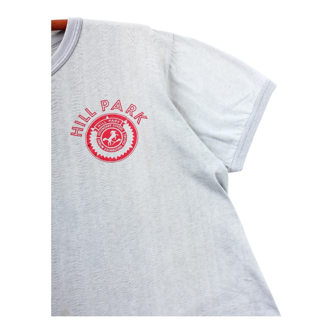 60s Hill Park secondary school tiger brand tee Small