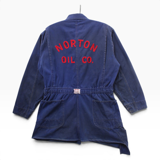 60s Loev bros gas station chain stitched jacket Medium