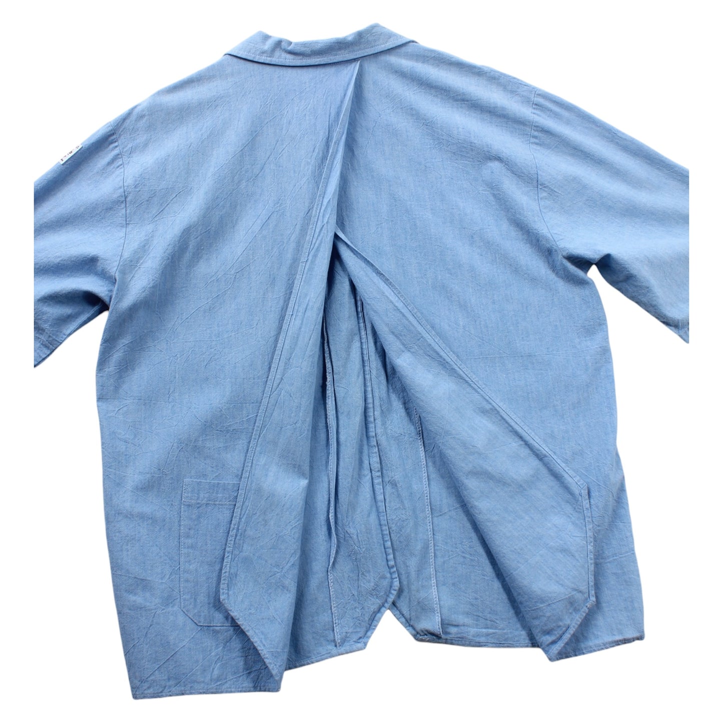 80s Jimmy’z chambray beach shirt slit back large