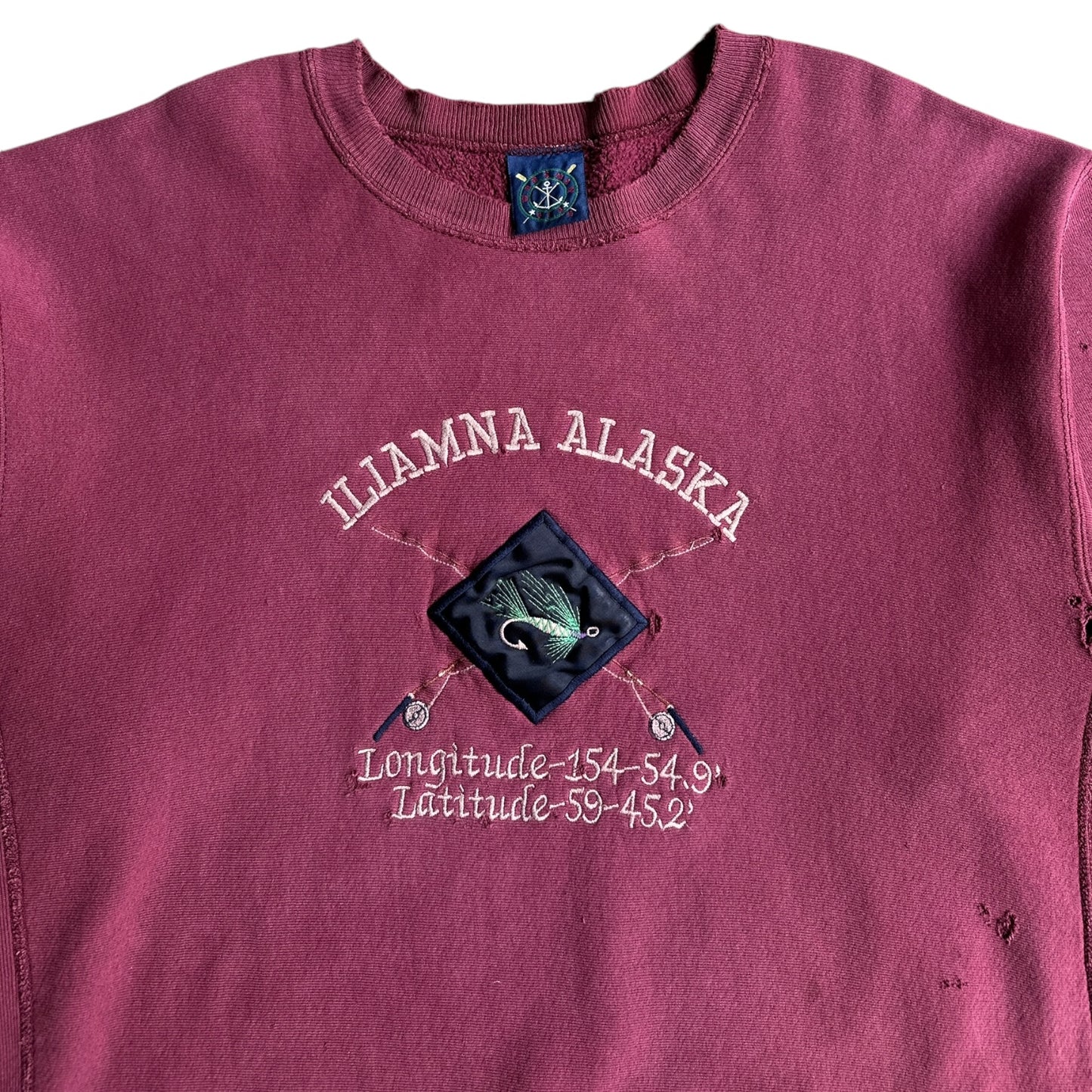 90s Heavy weight alaska fly fish crewneck