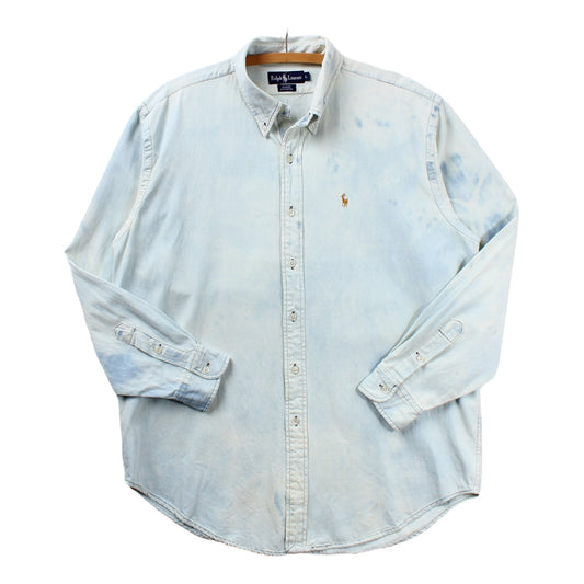90s Polo Ralph Lauren washed out button up XL