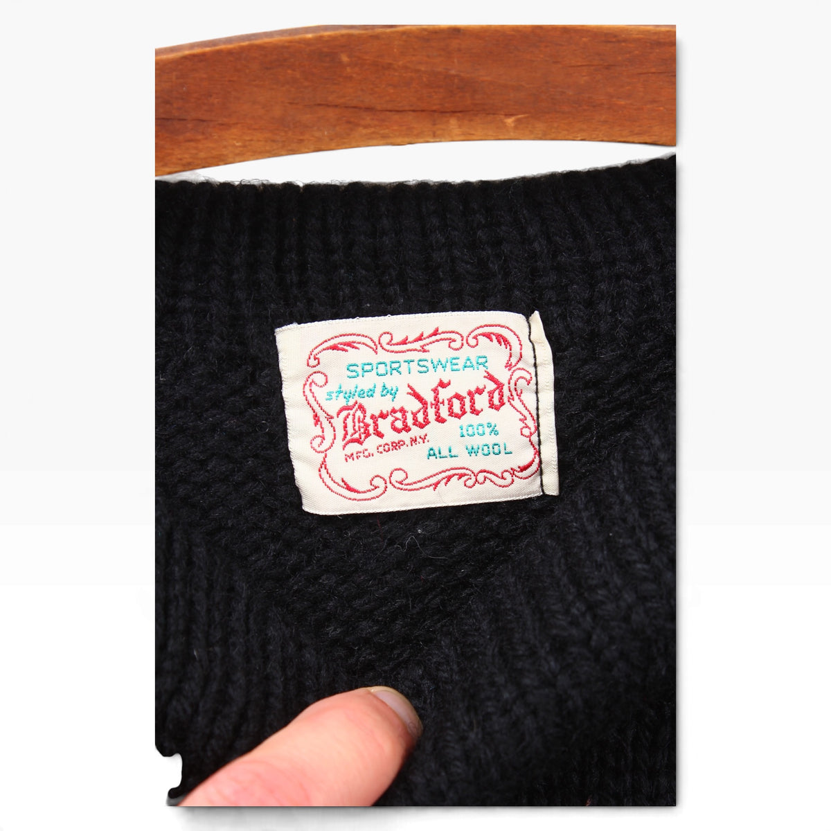 40s Wool boatneck sweater small