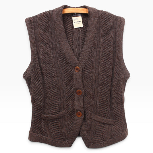 80s Giorgio armani wool sweater vest XS