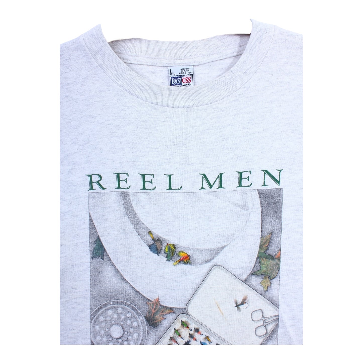 Real men play with their flys tee M/L fish