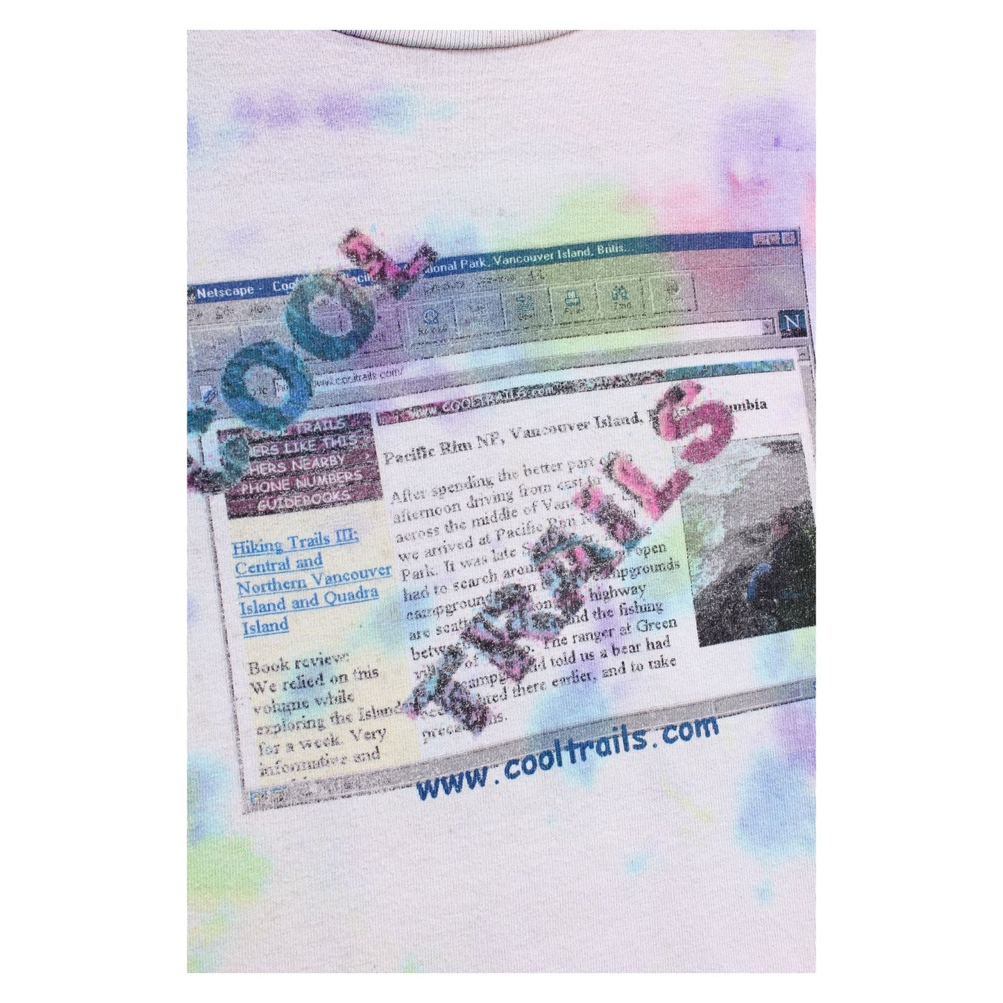 90s Cool trails tee large